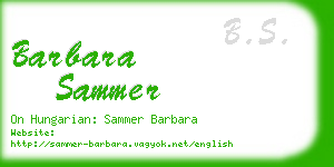 barbara sammer business card